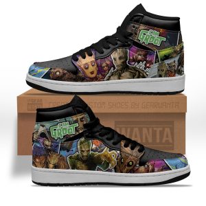 I Am Groot Air J1 Shoes Custom Comic Style 1 - PerfectIvy