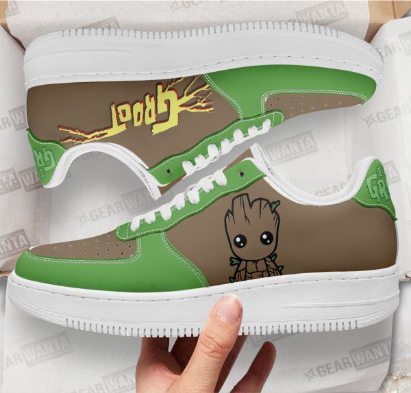 Groot Super Hero Custom Air Sneakers Qd22 2 - Perfectivy