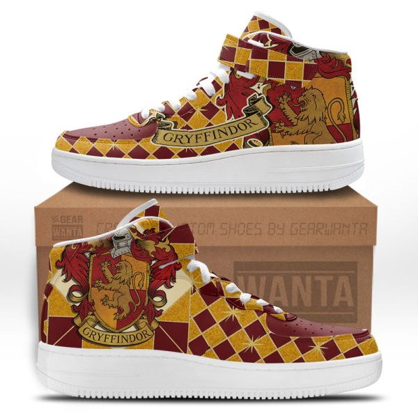 Gryffindor Air Mid Shoes Custom Harry Potter Sneakers Fans-Gearsnkrs