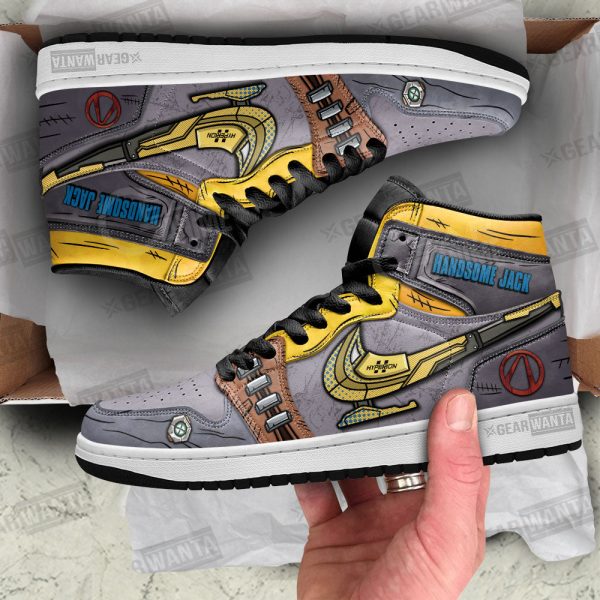 Handsome Jack Swoosh Borderlands J1 Shoes Custom For Fans Sneakers Mn04 2 - Perfectivy