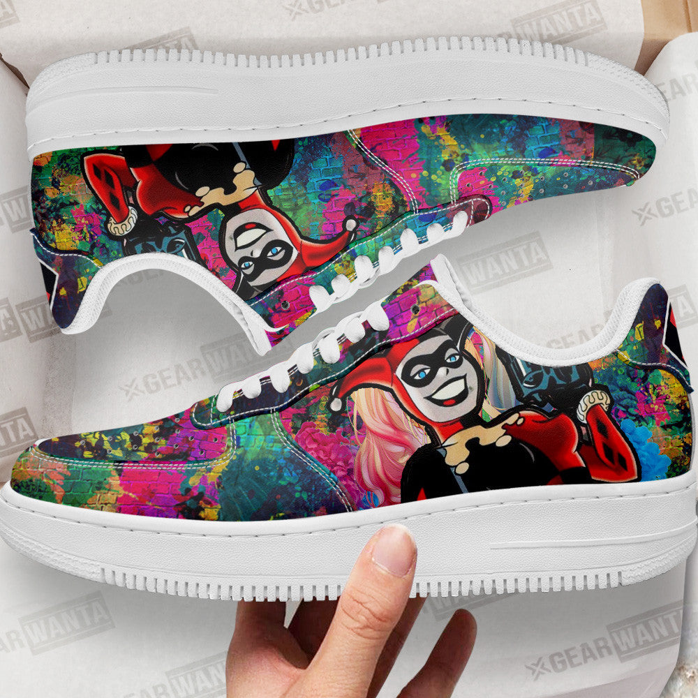 Harley Quinn Platform Sneakers Neon White - Pleaser Adore-700SK-02 |  OtherWorld Shoes