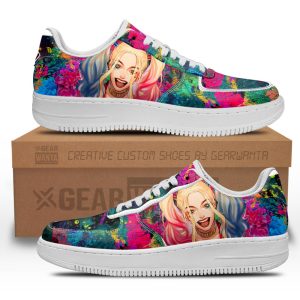 Harley Quinn Air Sneakers Custom For Fans 2 - PerfectIvy