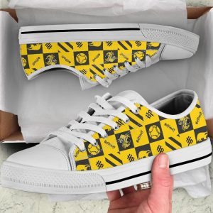 Harry Potter Hufflepuff Shoes Low Top Custom Pattern Movies Sneakers-Gearsnkrs