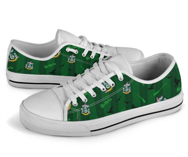 Harry Potter Slytherin Shoes Low Top Custom Symbol Sneakers-Gearsnkrs