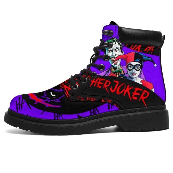 Her Joker Boots Shoes Amazing Couple Gift Idea-Gearsnkrs