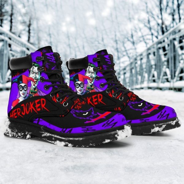 Her Joker Boots Shoes Amazing Couple Gift Idea-Gearsnkrs