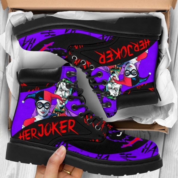 Her Joker Boots Shoes Amazing Couple Gift Idea-Gearsnkrs