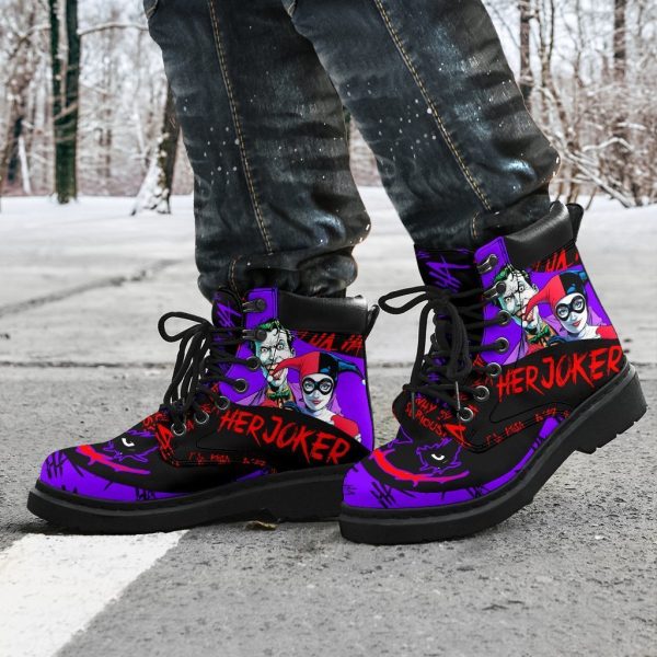 Her Joker Boots Shoes Amazing Couple Gift Idea-Gearsnkrs