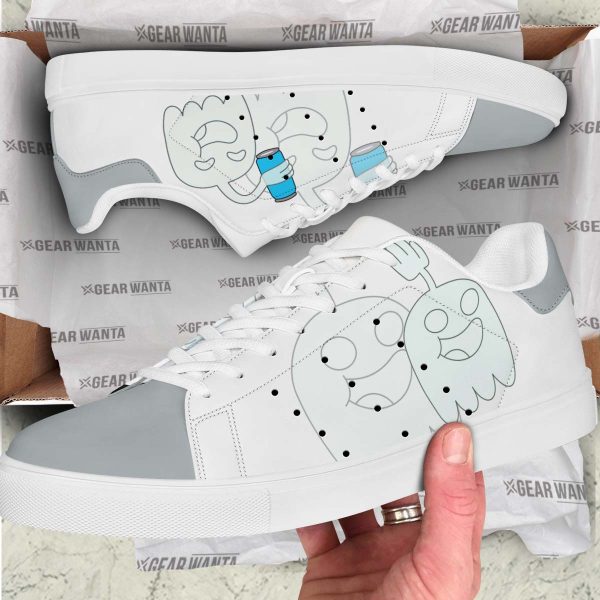Hi Five Ghost Skate Shoes Custom Regular Show Cartoon Shoes-Gearsnkrs