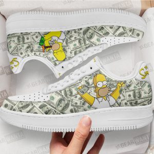 Homer Simpson Air Sneakers Custom Simpson Cartoon Shoes 1 - PerfectIvy