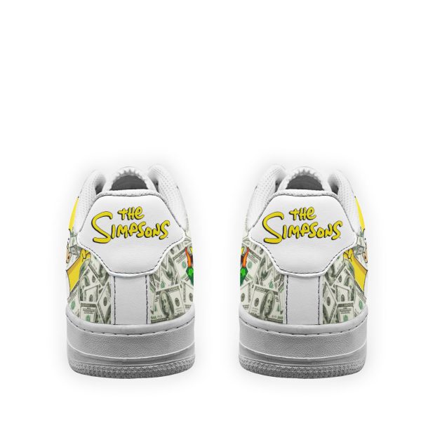 Homer Simpson Air Sneakers Custom Simpson Cartoon Shoes 4 - Perfectivy