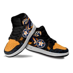 Houston Astros Football Team Kid Sneakers Custom For Kids 3 - Perfectivy