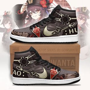 Hu Tao Genshin Impact J1 Sneakers Custom For Gamer 3 - Perfectivy