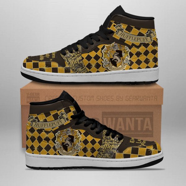 Hufflepuff J1 Shoes Custom Harry Potter Sneakers For Fans-Gearsnkrs