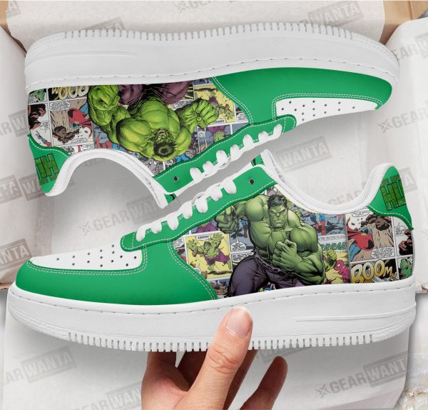 Hulk Air Sneakers Custom Superhero Comic Shoes 1 - Perfectivy