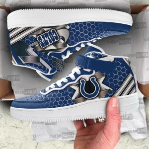 Indianapolis Colts Sneakers Custom Air Mid Shoes For Fans-Gear Wanta