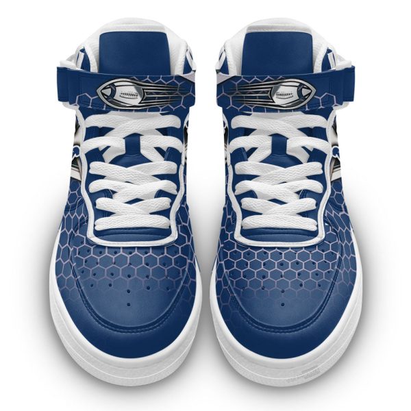 Indianapolis Colts Sneakers Custom Air Mid Shoes For Fans-Gearsnkrs