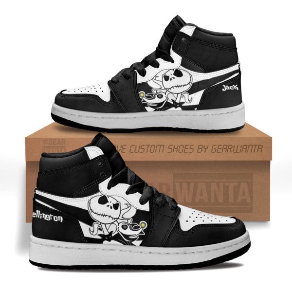 Jack Skellington Kid Sneakers Custom For Kids 1 - Perfectivy