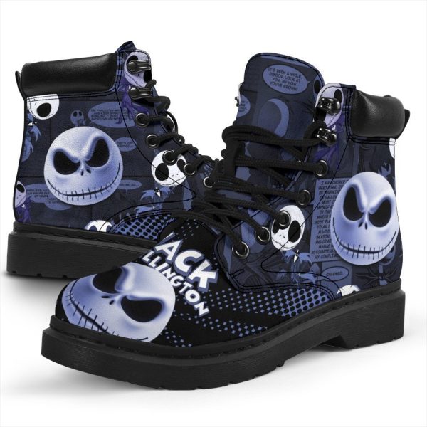 Jack Skellington Timbs Boots Custom Nightmare Before Christmas Shoes-Gearsnkrs