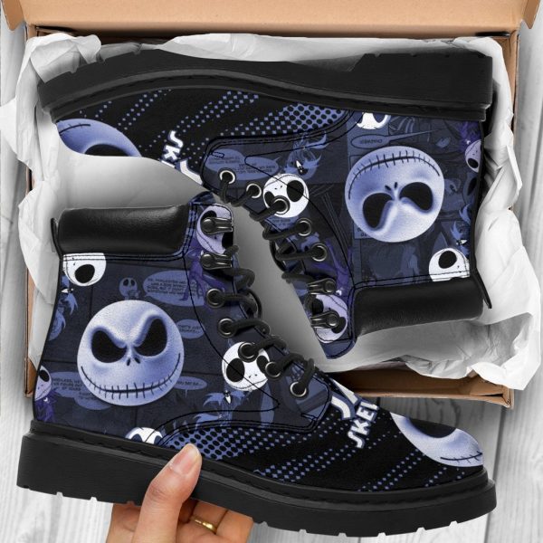 Jack Skellington Timbs Boots Custom Nightmare Before Christmas Shoes-Gearsnkrs