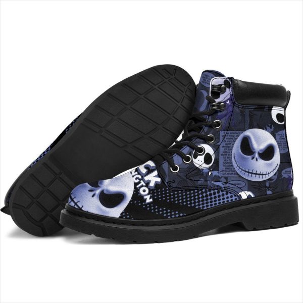 Jack Skellington Timbs Boots Custom Nightmare Before Christmas Shoes-Gearsnkrs