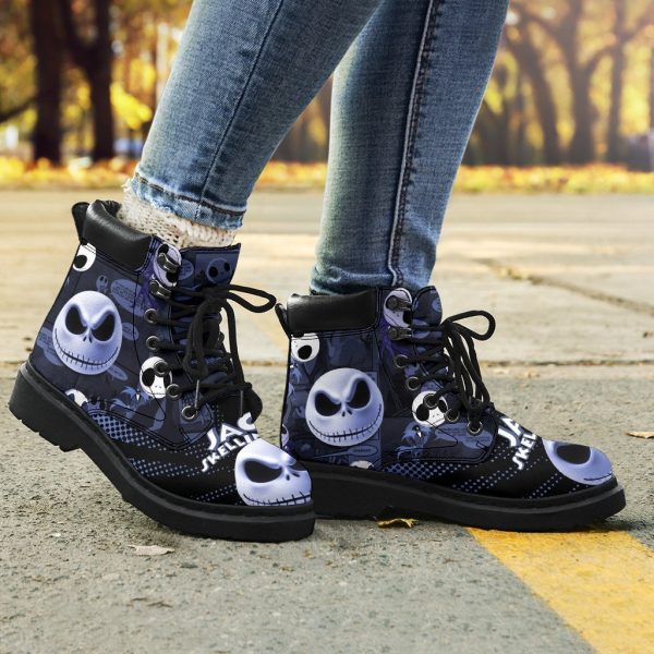 Jack Skellington Timbs Boots Custom Nightmare Before Christmas Shoes-Gearsnkrs