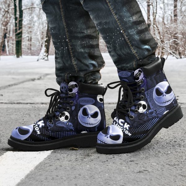 Jack Skellington Timbs Boots Custom Nightmare Before Christmas Shoes-Gearsnkrs