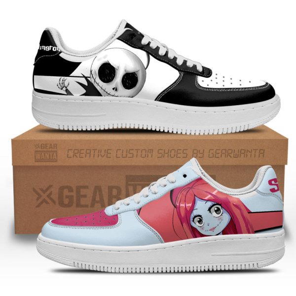 Jack Skellington X Sally Custom Cartoon Kid Jd Sneakers Lt13 1 - Perfectivy