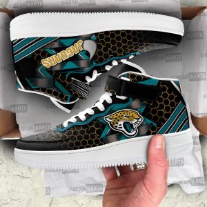 Jacksonville Jaguars Sneakers Custom Air Mid Shoes For Fans-Gearsnkrs