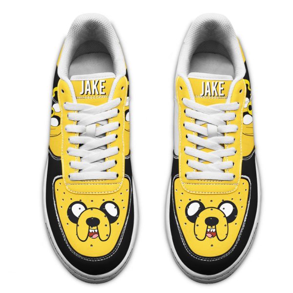 Jake The Dog Air Sneakers Custom Adventure Time Shoes 3 - Perfectivy