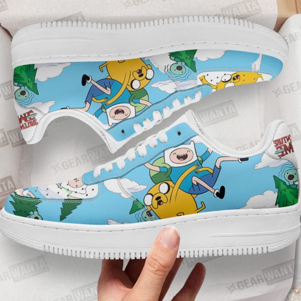 Jake And Finn Air Sneakers Custom Adventure Time Shoes 1 - Perfectivy