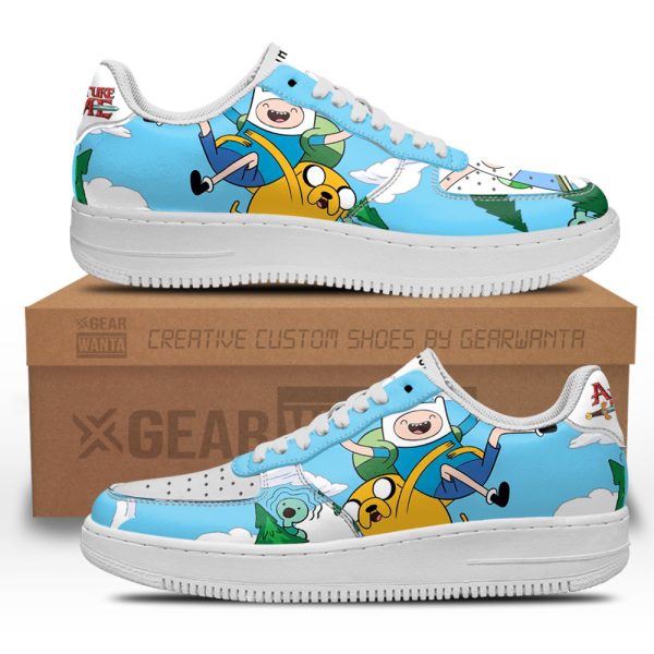 Jake And Finn Air Sneakers Custom Adventure Time Shoes 2 - Perfectivy