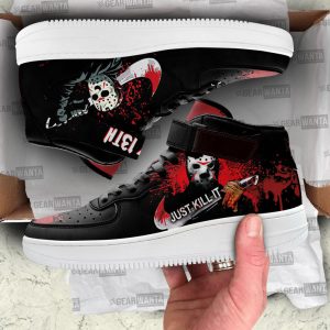 Jason Voorhees Shoes Air Mid Custom Just Kill It For Horror Fans-Gear Wanta