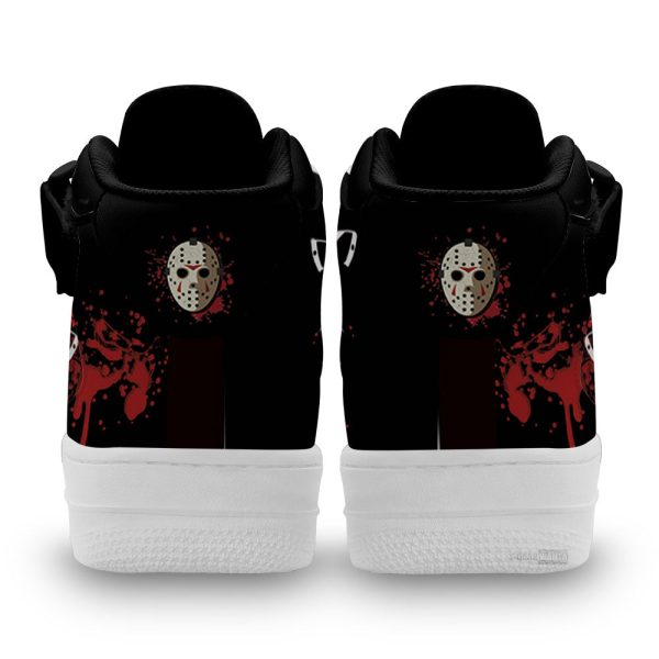Jason Voorhees Shoes Air Mid Custom Just Kill It For Horror Fans-Gearsnkrs