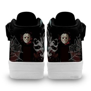 Jason Voorhees Shoes Air Mid Custom Sneakers For Horror Fans-Gearsnkrs