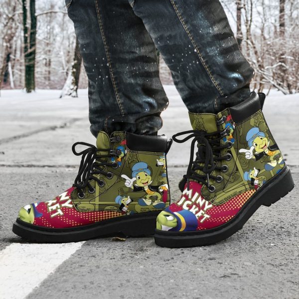 Jiminy Cricket Boots Shoes Pinocchio Gift For Fan-Gearsnkrs