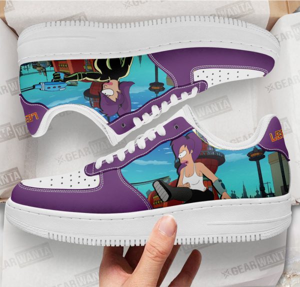Leela Futurama Custom Air Sneakers Qd12 2 - Perfectivy