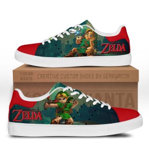 Link Skate Shoes Custom The Legend of Zelda Game Shoes-Gear Wanta
