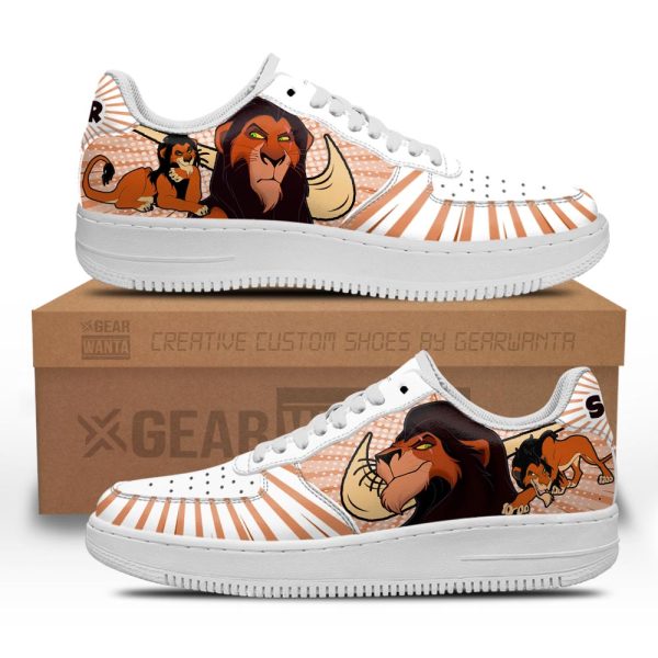 Lion Scar Air Sneakers Custom Villain The Lion King 1 - Perfectivy