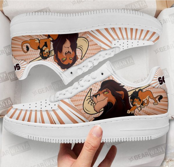 Lion Scar Air Sneakers Custom Villain The Lion King 2 - Perfectivy