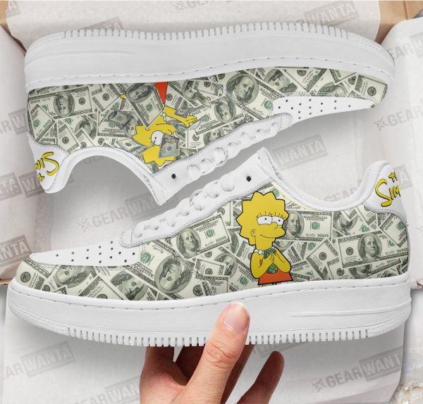 Lisa Simpson Air Sneakers Custom Simpson Cartoon Shoes 1 - Perfectivy