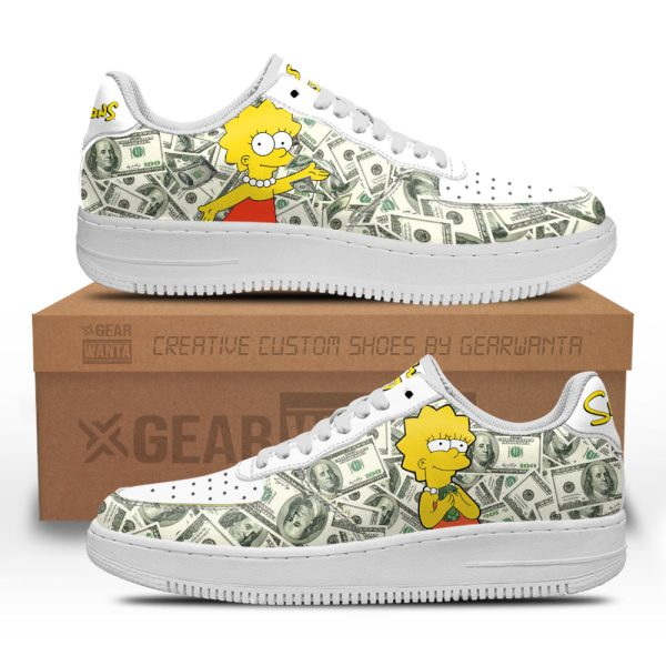 Lisa Simpson Air Sneakers Custom Simpson Cartoon Shoes 2 - Perfectivy