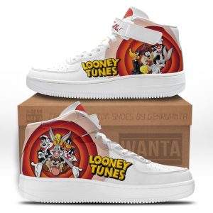 Looney Tunes Air Mid Shoes Custom Sneakers Fans-Gear Wanta