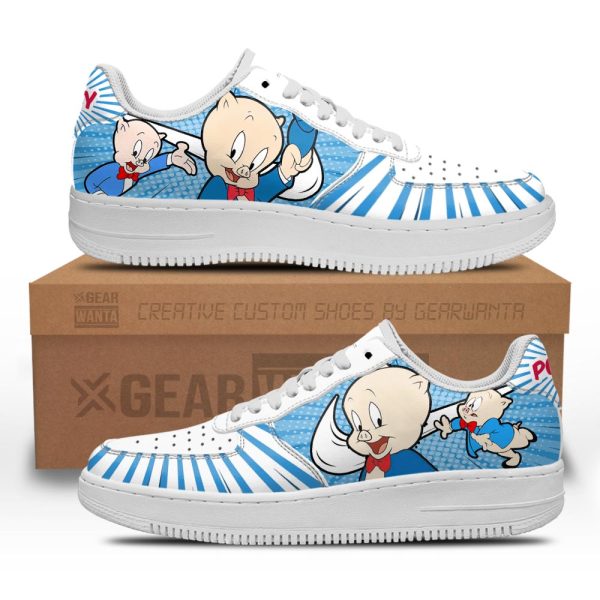 Looney Tunes Porky Air Sneakers Custom 1 - Perfectivy