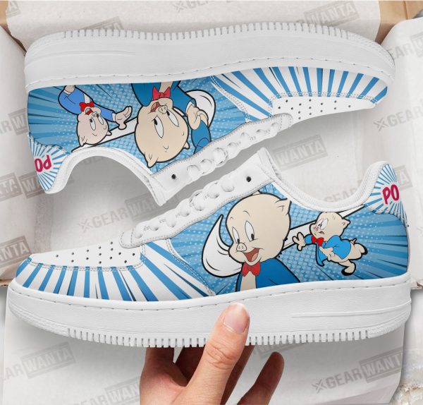 Looney Tunes Porky Air Sneakers Custom 2 - Perfectivy