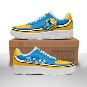 Los Angeles Chargers Air Sneakers Custom Force Shoes Sexy Lips For Fans-Gear Wanta