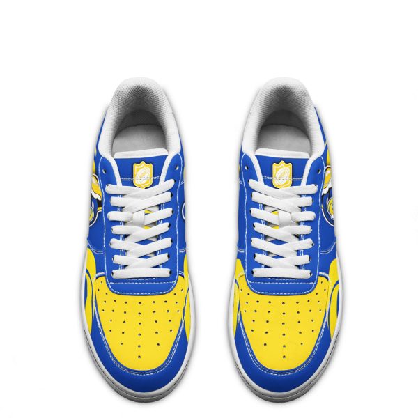 Los Angeles Rams Air Sneakers Custom Force Shoes Sexy Lips For Fans-Gearsnkrs