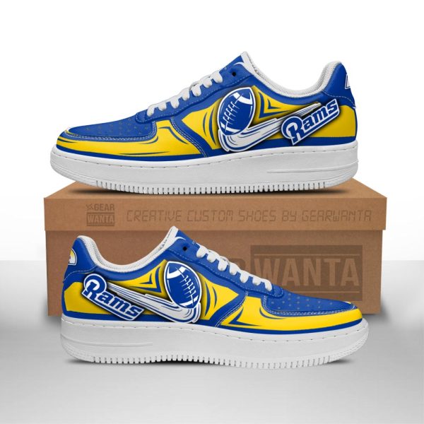 Los Angeles Rams Air Shoes Custom Naf Sneakers For Fans-Gearsnkrs