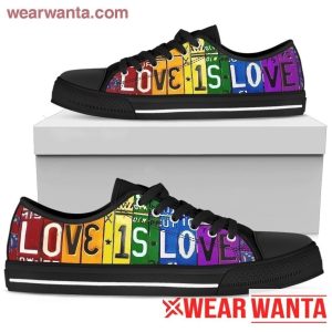 Love Is Love Lgbt Pride Women'S Sneakers Low Top Shoes-Gearsnkrs