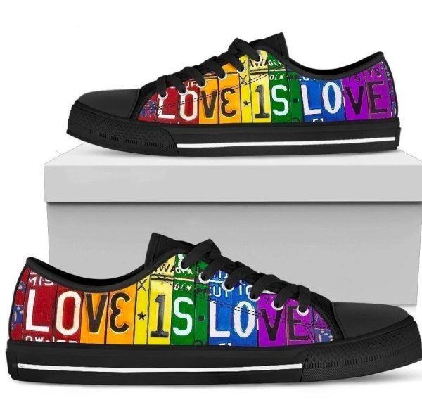 Love Is Love Lgbt Pride Women'S Sneakers Low Top Shoes-Gearsnkrs